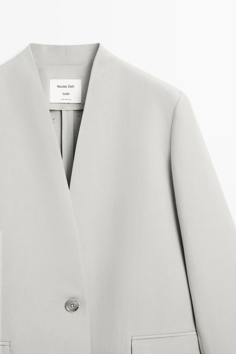 Suit blazer with button detail - STUDIO