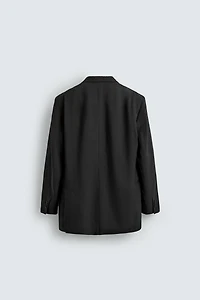 RELAXED FIT VISCOSE - LINEN SUIT JACKET