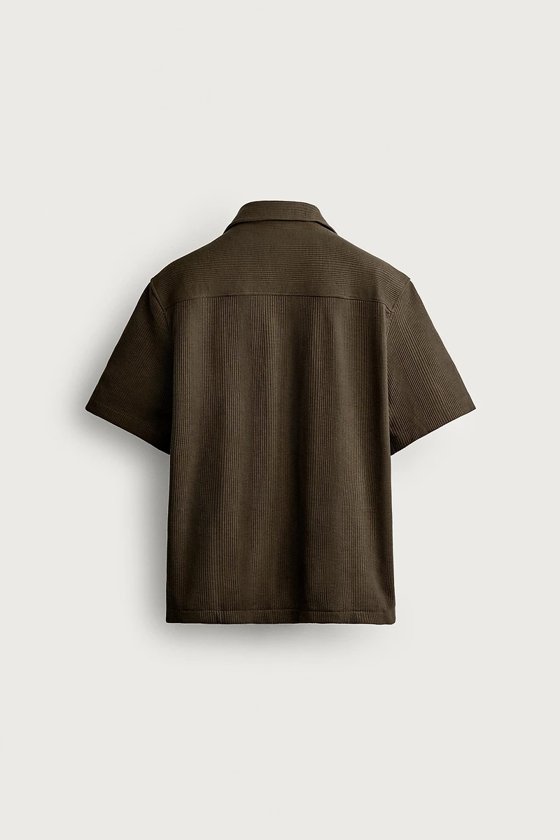 TEXTURED REGULAR FIT SHIRT
