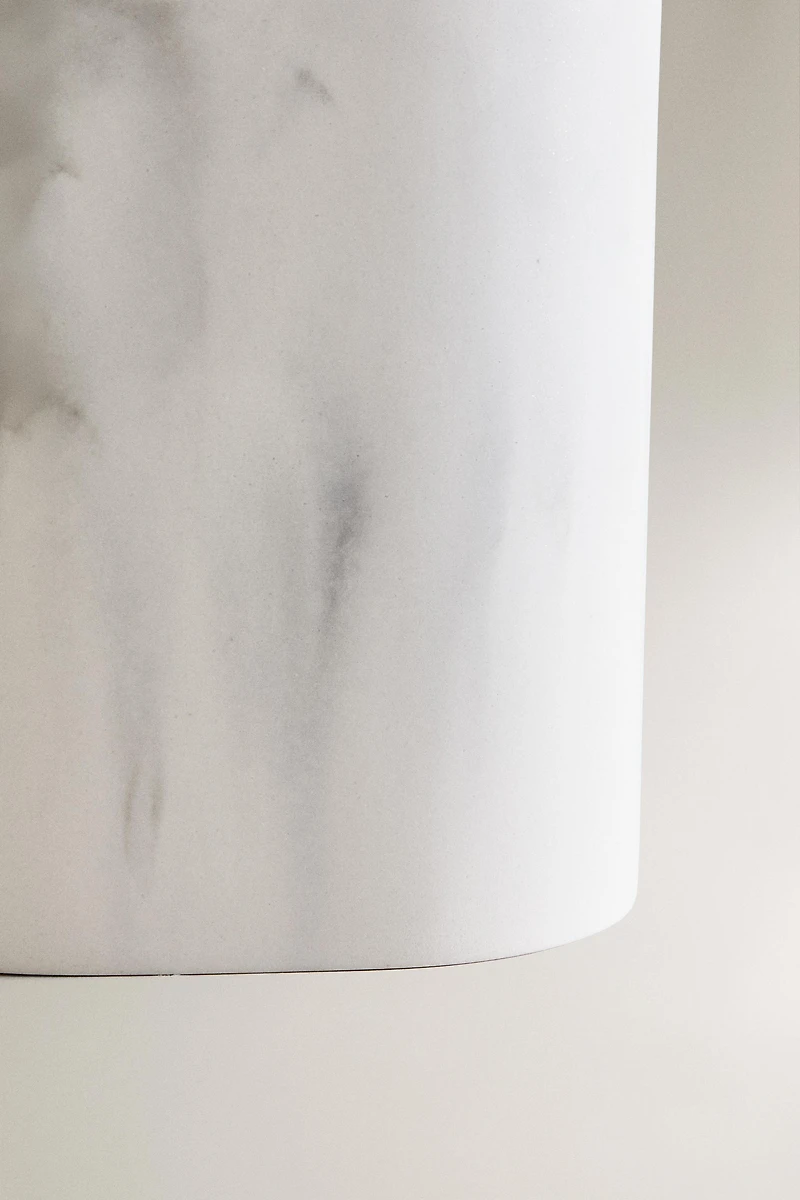 MARBLE-EFFECT BATHROOM BIN