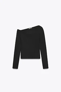ASYMMETRIC POLYAMIDE T-SHIRT