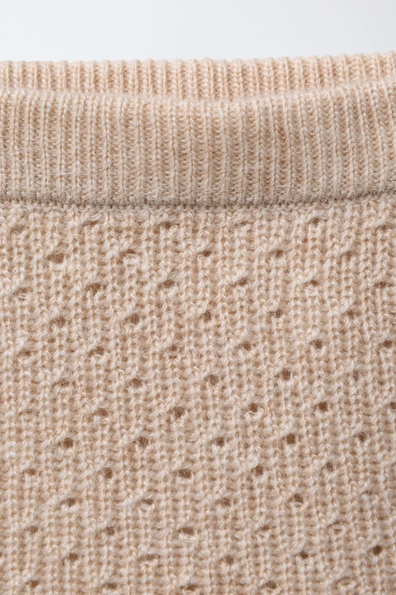 TEXTURED KNIT CULOTTES