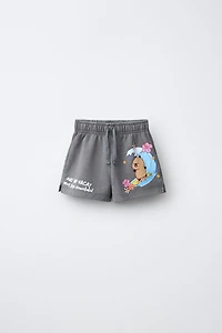 WASHED EFFECT CAPIBARA CAPYFUN © SHORTS