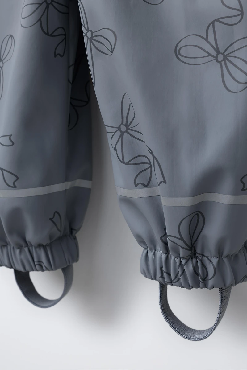 SALOPETTE GOMMÉE IMPRIMÉE WATER RESISTANT
