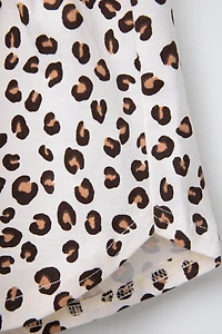 CROPPED T-SHIRT AND PRINTED BERMUDA SET
