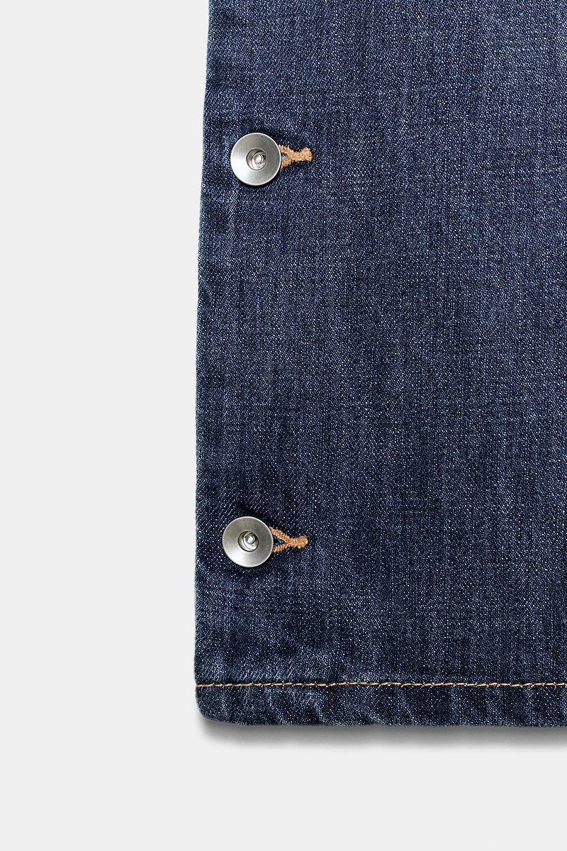 JEAN TRF BAGGY TAILLE NORMALE À BOUTONS