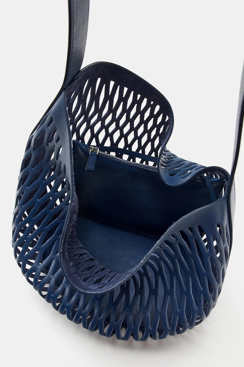 DIE-CUT LEATHER BAG