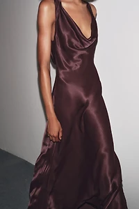 ZW COLLECTION SATIN LONG DRESS
