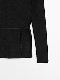 T-shirt with tie detail