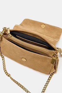 SAC PORTÉ ÉPAULE EN CUIR DAIM