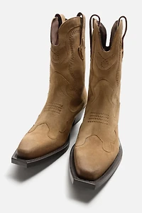 LEATHER COWBOY BOOTS