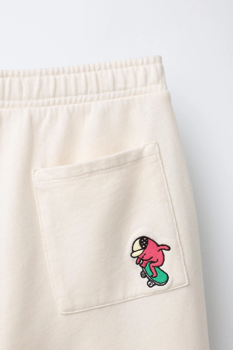 PLUSH BARREL LOGO PANTS