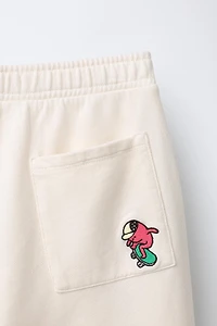 PLUSH BARREL LOGO PANTS