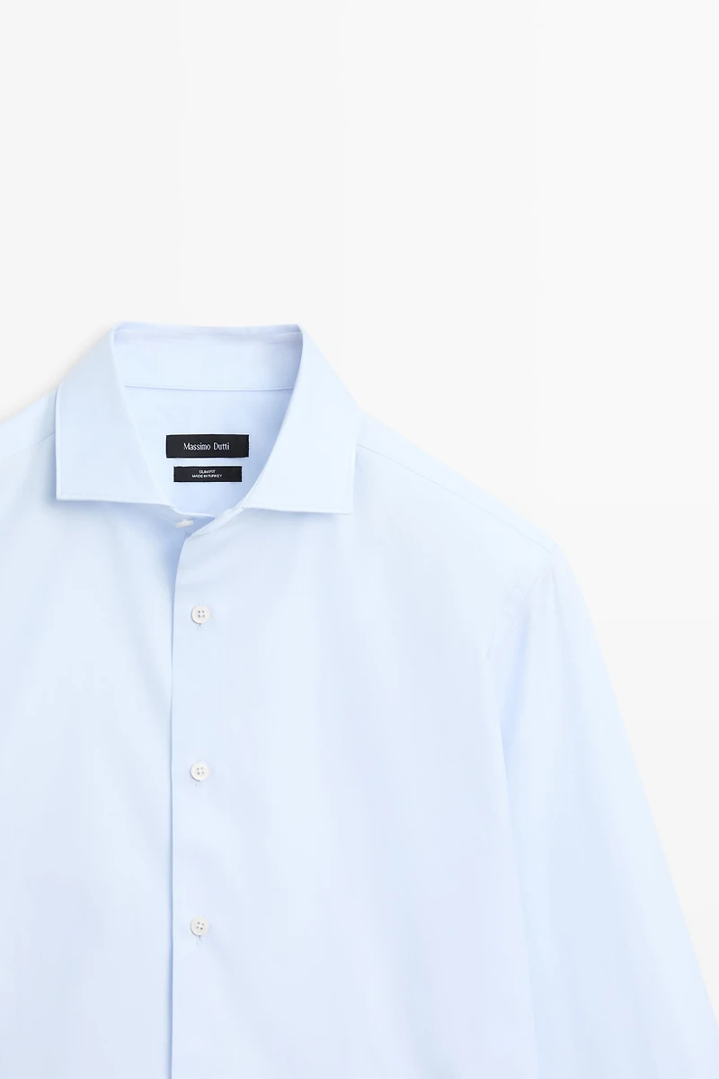 Slim fit 100% cotton shirt