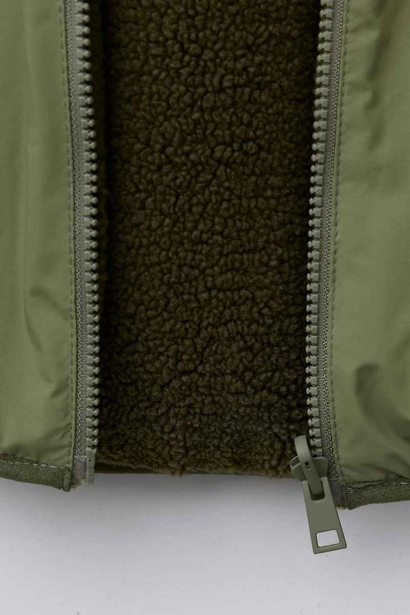 REVERSIBLE WATER REPELLENT LOGO JACKET