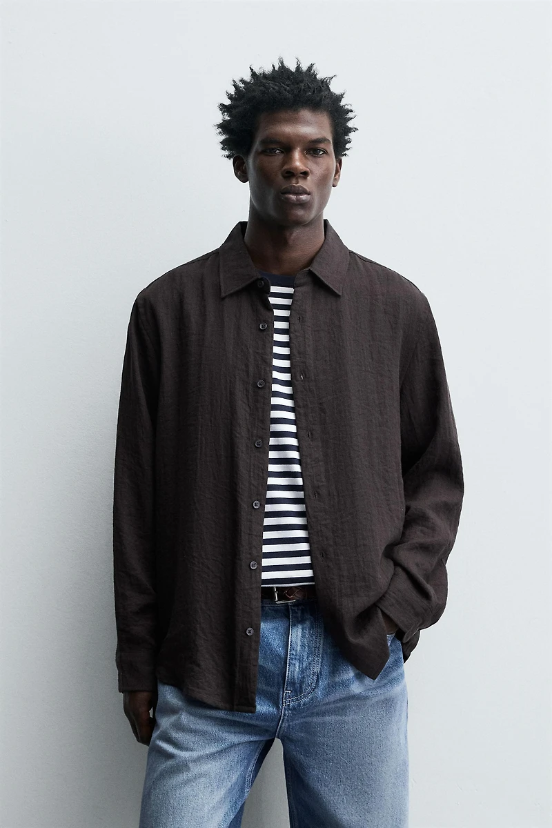 RELAXED FIT FLOWY SHIRT