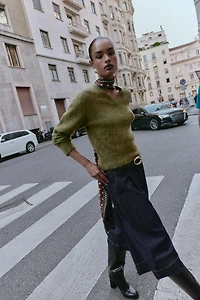 PULL EN MAILLE EFFET BROSSÉ
