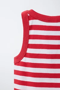 EMBROIDERED RIB DRESS