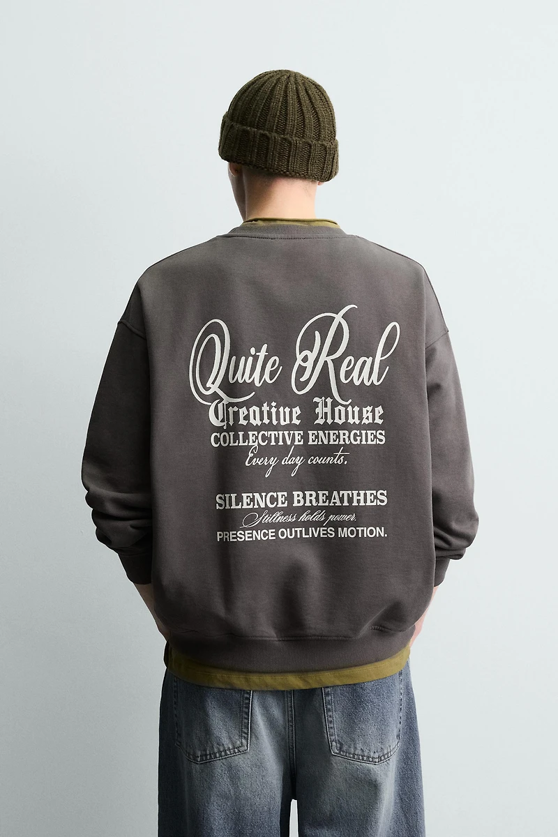 SWEAT RAS-DU-COU IMPRIMÉ