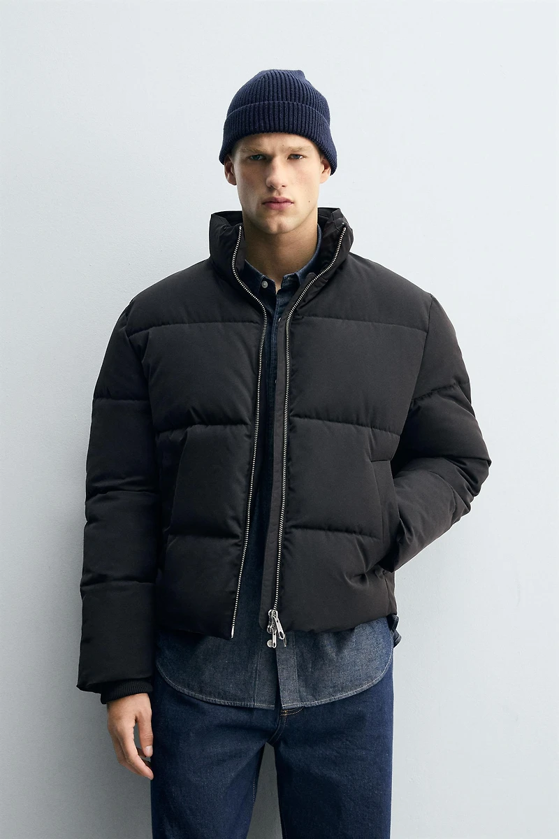 BOXY FIT WATER REPELLENT PUFFER JACKET