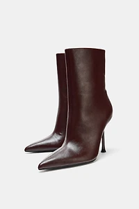 STILETTO HEELED ANKLE BOOTS