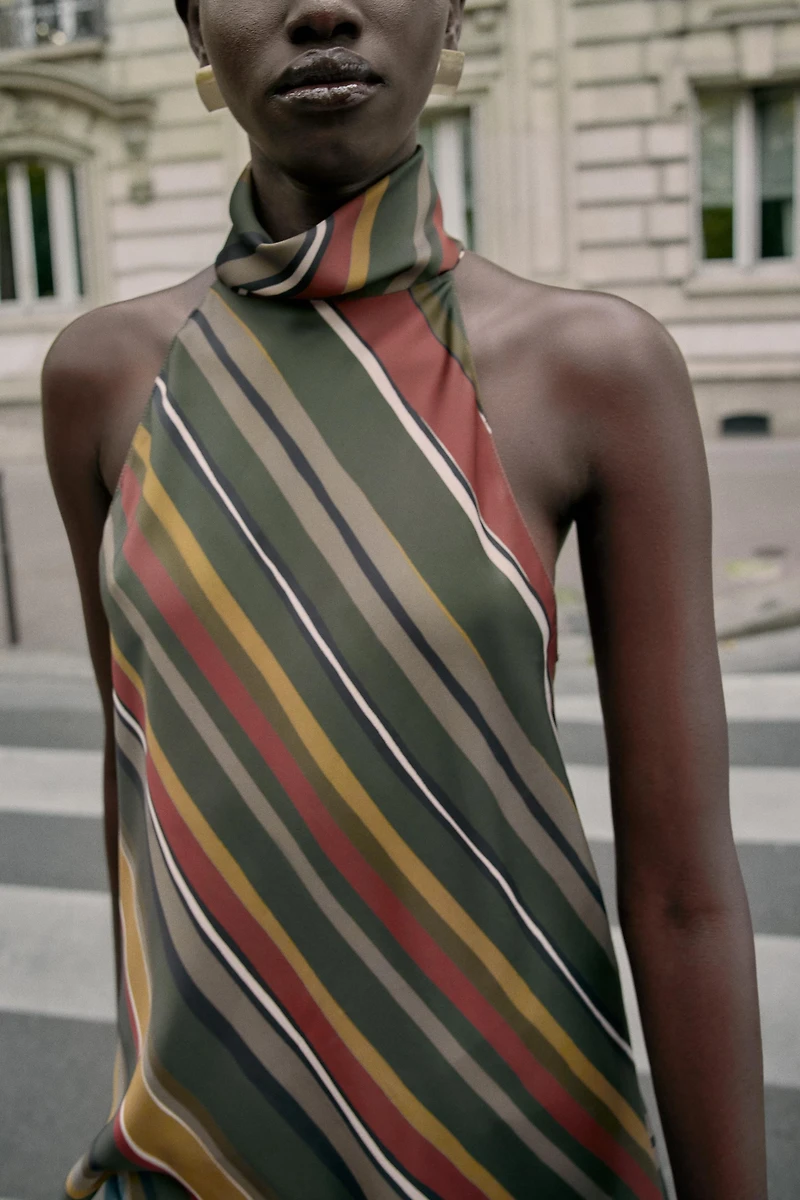 ASYMMETRIC STRIPED TOP