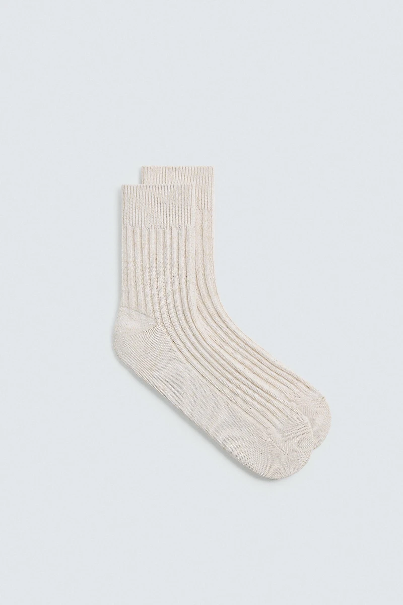 RIBBED SHORT SOCKS