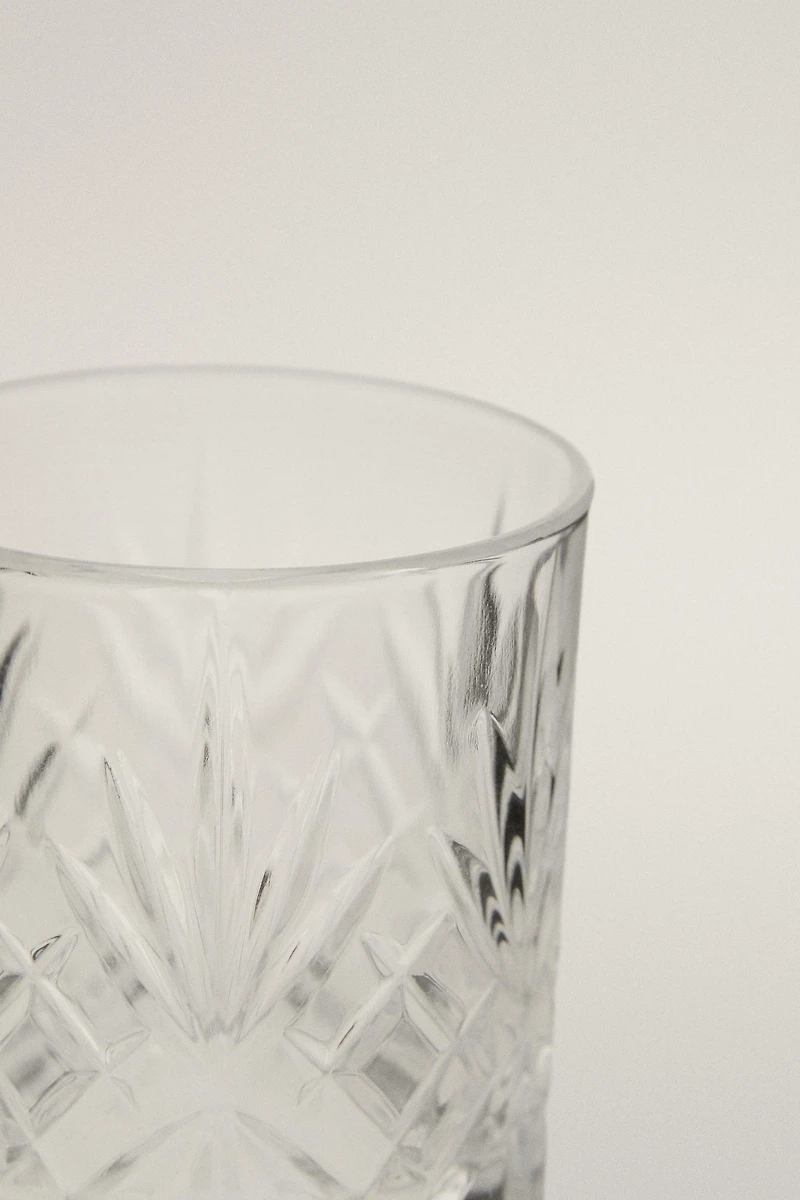 ENGRAVED CRYSTALLINE SHOT GLASS