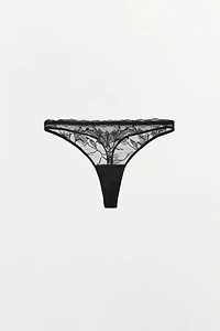 TANGA FLEURS BRODÉES
