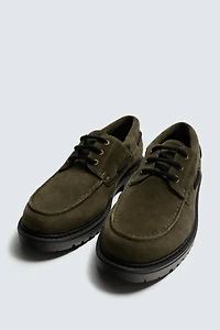 LEATHER DECK SHOES