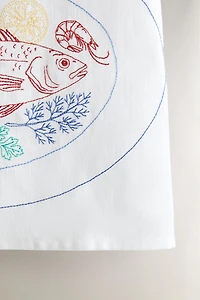 FISH COTTON APRON