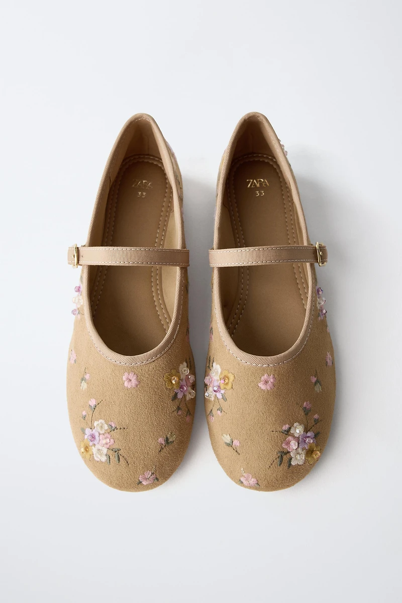 BALLERINES BRODÉES FLEURS