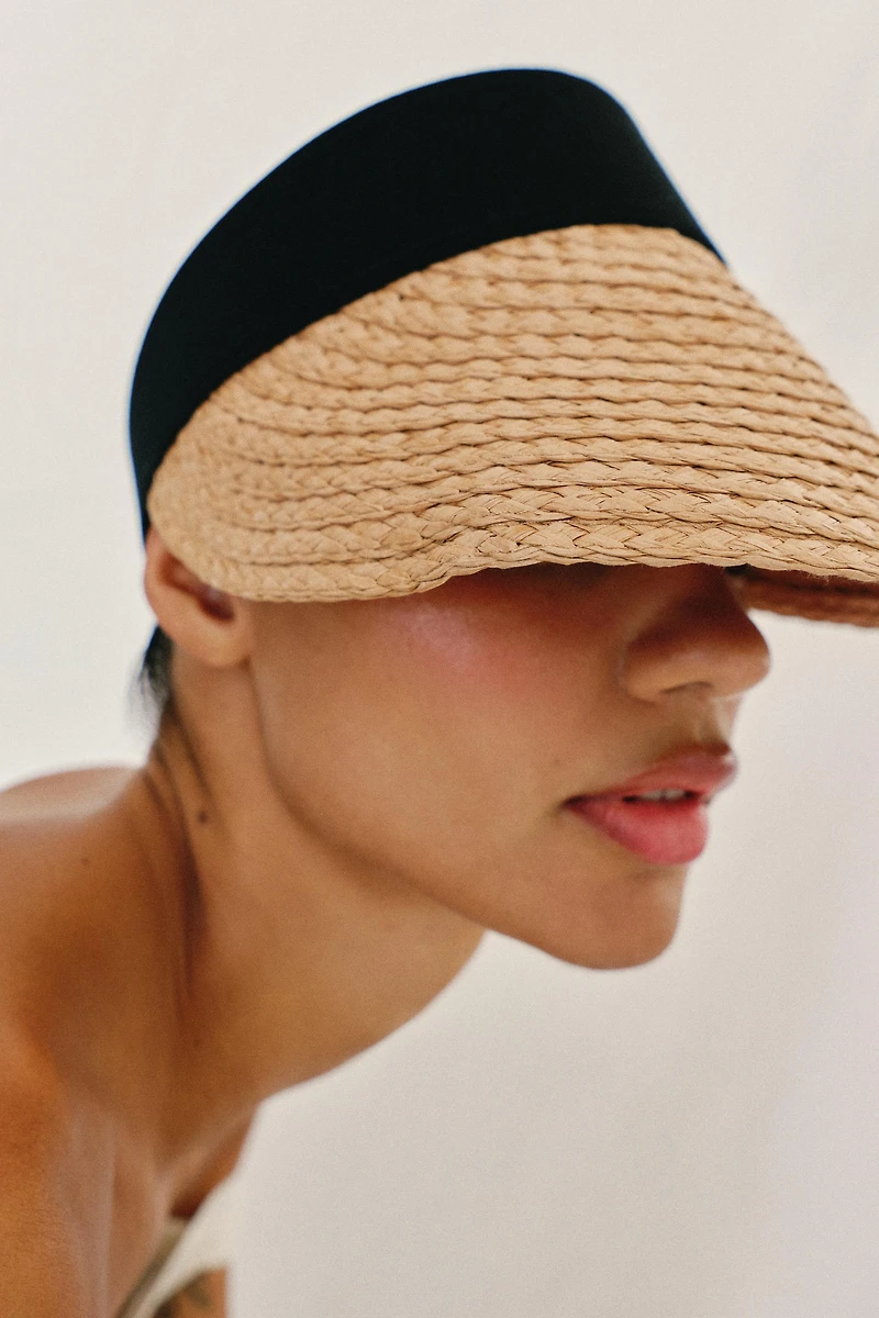 CONTRAST STRAP HEADBAND VISOR