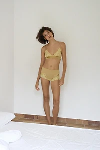 SATIN EFFECT LACE PANTIES
