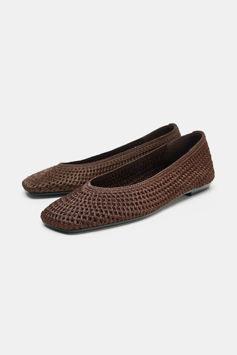 BRAIDED BALLET FLATS