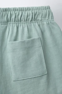 SHORT EN MOLLETON HEAVY WEIGHT À FLEURS