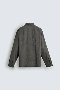 CHEMISE FLUIDE RAYURES EFFET FROISSÉ