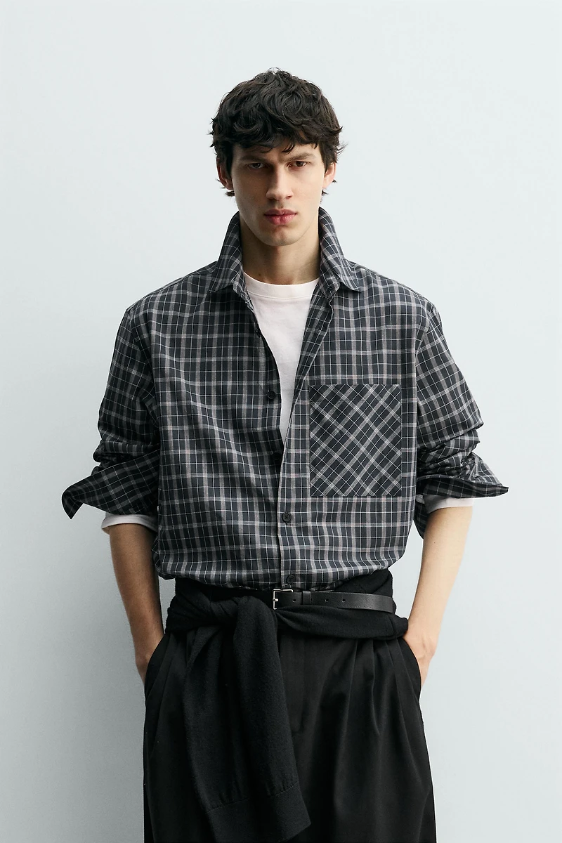 CHEMISE VOILE À CARREAUX
