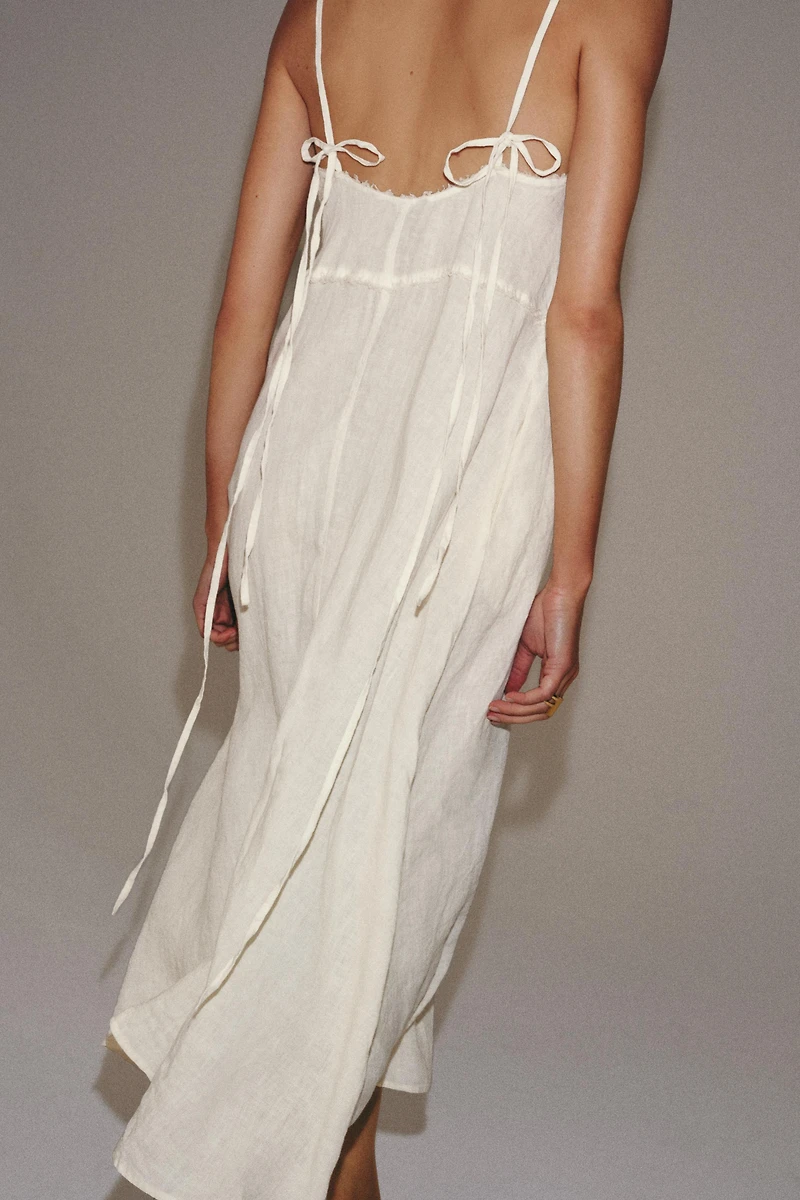 ZW COLLECTION 100% LINEN MIDI DRESS