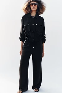 PANTALON FLUIDE À TAILLE ÉLASTIQUE