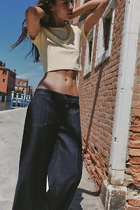 SHORT SLEEVE CROP TOP