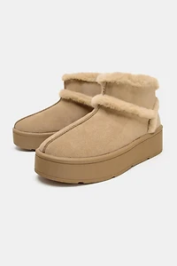 BOTTINES SOFT EFFET FOURRURE