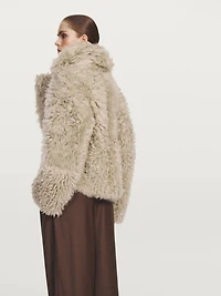 Short lambskin coat - STUDIO