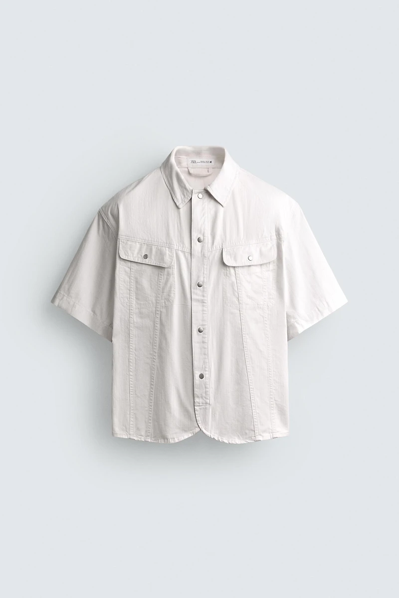 WASHED BOXY FIT OVERSHIRT
