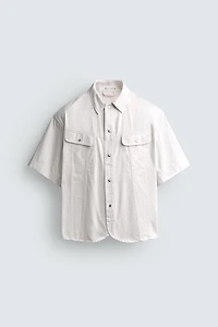 WASHED BOXY FIT OVERSHIRT