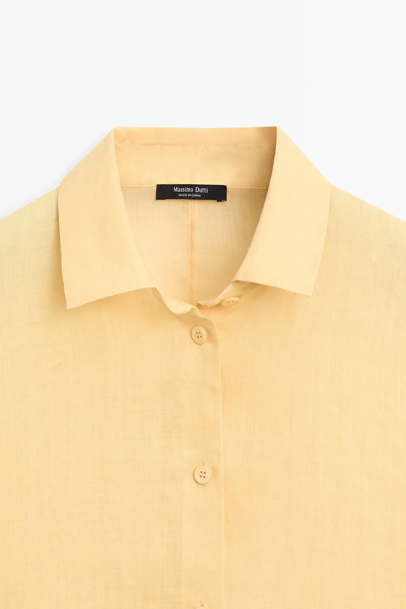 Flowing 100% ramie shirt