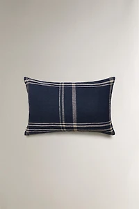 DYED THREAD THROW PILLOW COVER