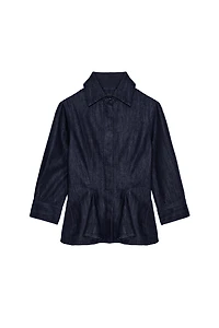 ZW COLLECTION PEPLUM DENIM SHIRT