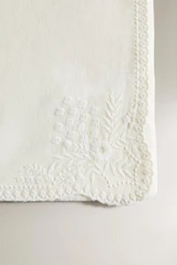 EMBROIDERED COTTON PAJAMA BAG