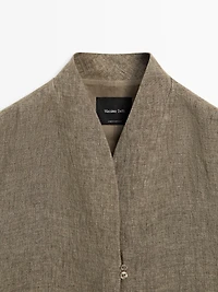 100% linen waistcoat